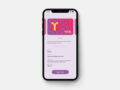Gifting App Concept app cards concept gift iphonex mobile phone ui ux