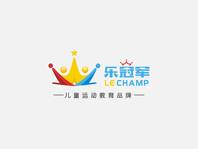 Lechamp - VI branding champion cheer chinese colour friend happy kids logo sport vi