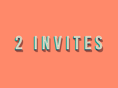 2 Dribbble Invites debuts dribbble free giveaway invitation invitations invite invites new
