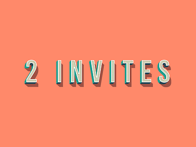 2 Dribbble Invites