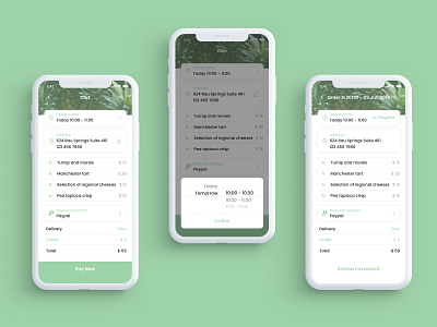 Checkout - UI app checkout checkout page clean daily ui dailyui delivery food green mobile ui