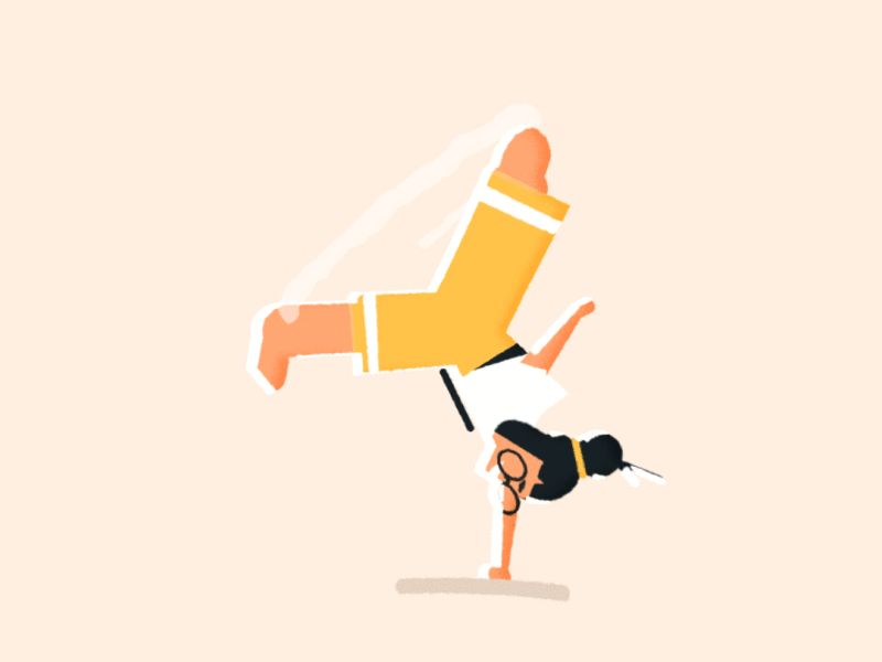 Breakdance 10k after effects animation athlete breakdance breakdancer breaking character animation dance dancing flip legs motion design rotate rotation shorts