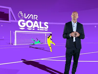 Premier League VAR 2d animation after effects alan shearer animation character animation cinema 4d design football goals motion design motion graphics premier league soccer var