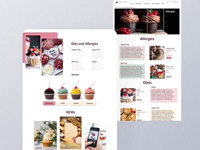 Cupcake website redesign redesign