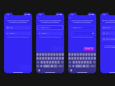 App Sign up 📱✨ app aqua field onboarding sign up signup