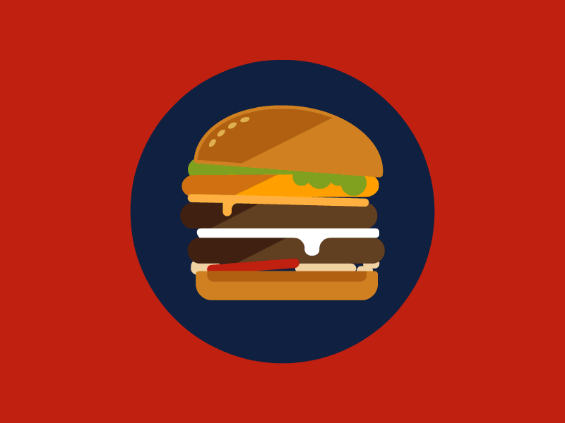 Burger first shot animated burger fries gif sauce