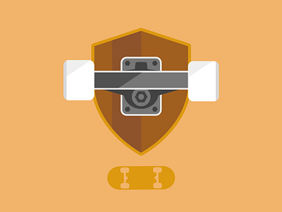 Skateboard trophy icon skateboard trophy