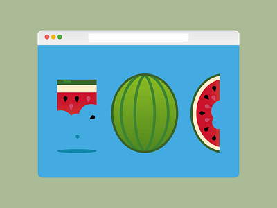 Watermelon browser fresh fruit healthy melon responsive safari watermelon window