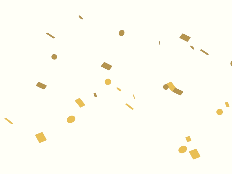 Happy 2017 ! birthday confetti gold party