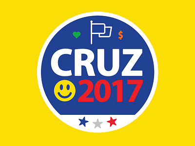2017 sticker dollar flag heart president smile star sticker