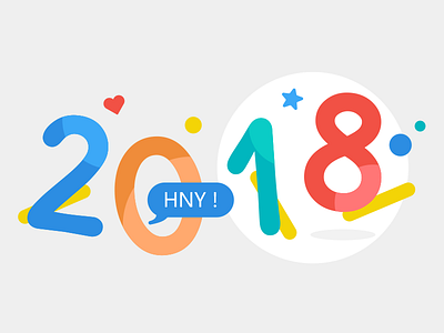 2018 card 2018 card chat hny love new year