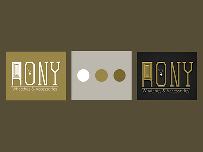 'RONY' a creative design for watches brand.