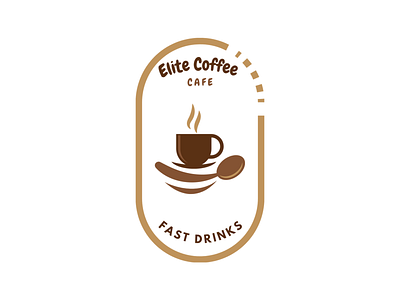 Logo design made by love for a coffee cafe. branding design logo vector