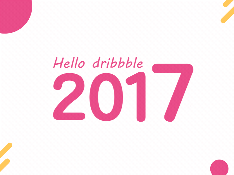 Hello dirbbble,hello 2018 gif