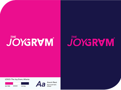 The Joy Gram Logo branding graphic design logo