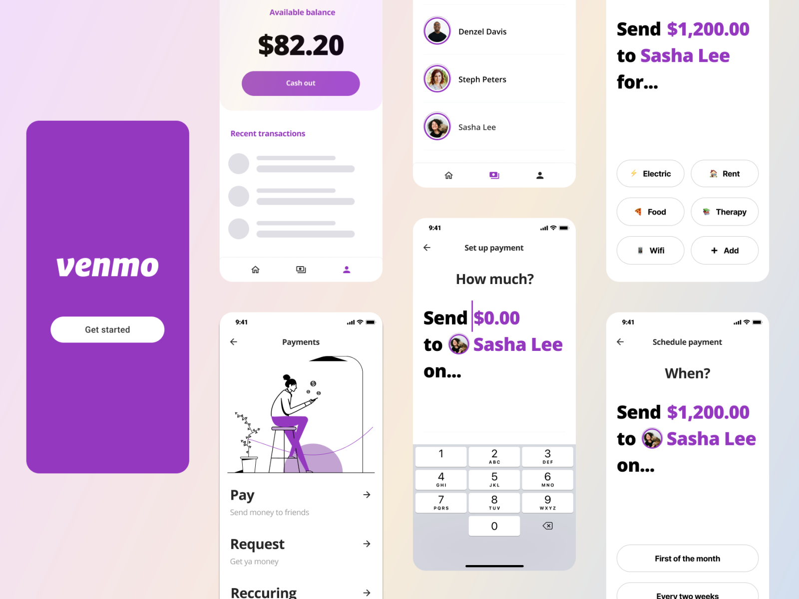 Venmo Redesign by Kenzie Knight on Dribbble