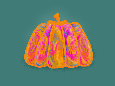 Pumpkin design illustration liquefy pumpkin