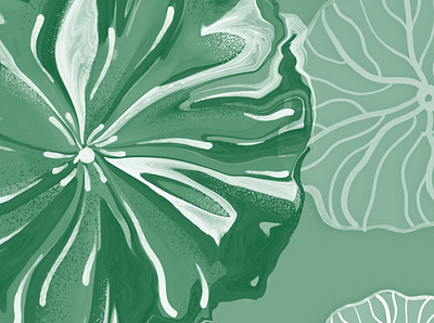 lotus leaf design green illustration liquefy liquid lotus leaf