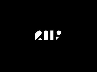 2019 2019 branding happy logo logotype newyear numbers year