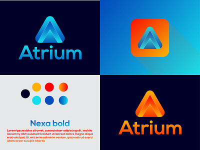 A letter type modern logo ( minimalist logo type)