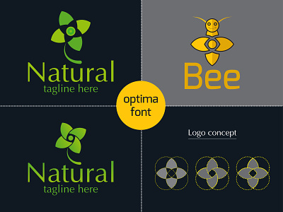 Modern logo-Natural logo-Bee logo 2d 3d bee logo branding design graphic design icon illustration logo minimalist modern nature realestate tech technology ui vintage