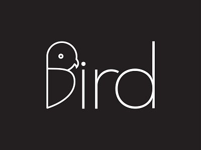 Minimalist Line Art Bird Logo