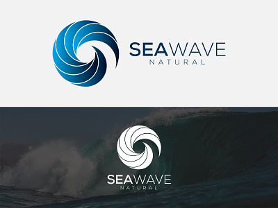 Modern SEA-Wave Logo 3d branding design graphic design icon illustration lettermark line art logo minimal minimalist modern monogram natural sea wave technology trendy vector vectorlogo wordmark