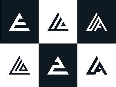 Triangle Symbolic Monogram Letter Mark Logo