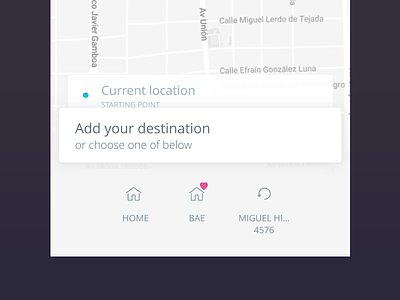 Predictive Locations address destination driver history location map route uber