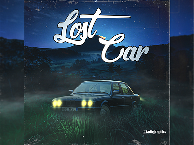Lost Car 3d branding car night design graphic design illustration illustrative logo mountain photomontage ui vector
