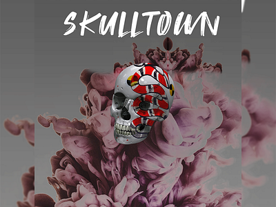 Skulltown 3d animation branding design graphic design illustration illustrative photomontage skull smoke ui