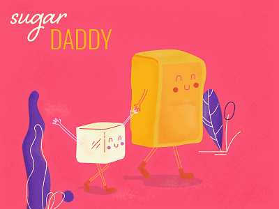 Sugar Daddy character design draw gif illustration loop man photoshop styleframe vector video woman