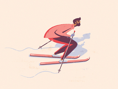 Winter Skiiing character christmas design draw holiday human illustration illustrator man pastel person skiing snow snowboard sport styleframe vector winter woman