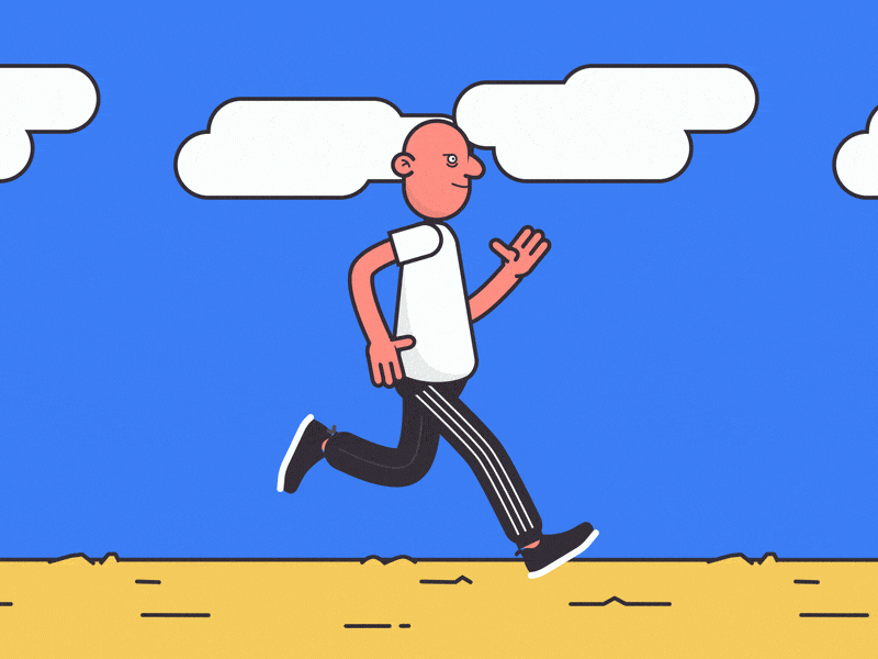 Run Cycle 🏃 2d animation after affects animation illustration motion animation rubberhose vector walk cycle walkcycle