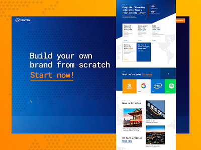 Sourcing Landing Page corporate dots landing prices sourcing