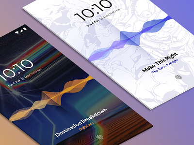 Music Player Concept android artist lockscreen mobile music player sound soundwave