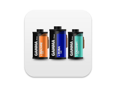 35mm Photo Film Rolls (mobile app icon)