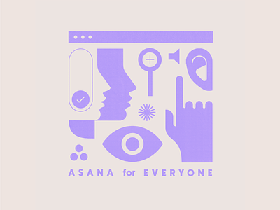 Accessibility @ Asana accessibility accessible design asana illustration texture