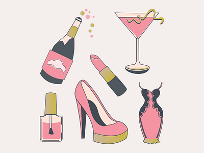 Bachelorette Party Illustrations