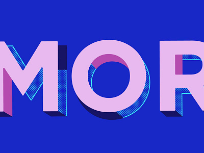 up close 3d illustrator lettering typography