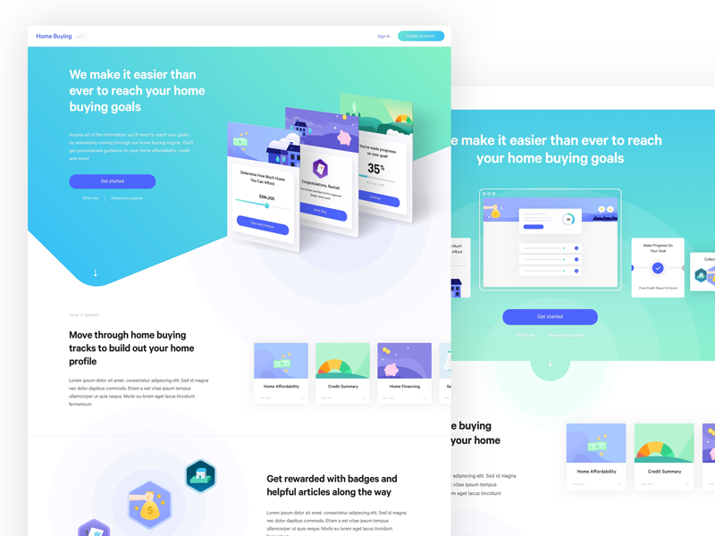 Landing Page by Kristyn Braden on Dribbble