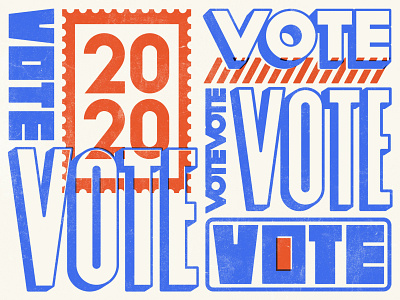 VOTE VOTE VOTE 2020 design typography vote