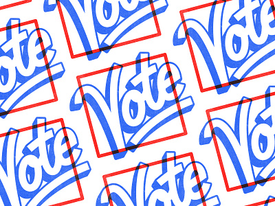 VOTE design illustration lettering typography vote