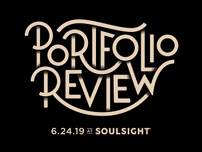 Soulsight Portfolio Review 2019 branding design lettering portfolio typography