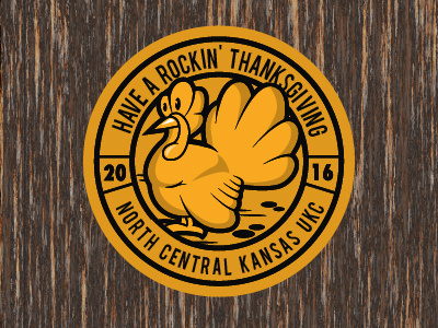 Turkey Badge badge logo thanksgiving turkey
