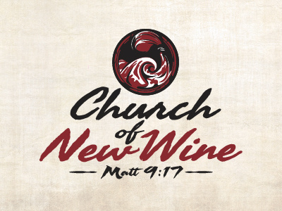 New Wine Logo church logo wine