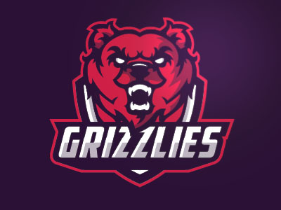 Grizzlies Mascot bear branding grizzly identity logo logotype mascot sport