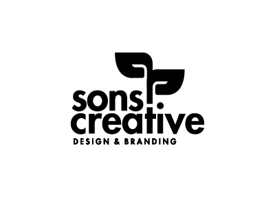 Sons Creative Logo creative leaf logo nature simple