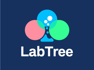 Lab Tree Logo branding design geometry icon illustration lab logo minimalist performance tech tree ui