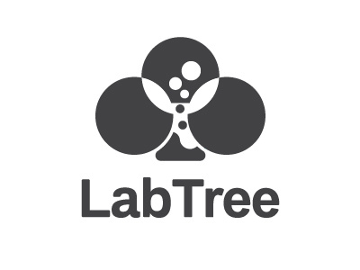 Lab Tree Logo Black and White branding design geometry icon illustration lab logo minimalist performance tech tree ui